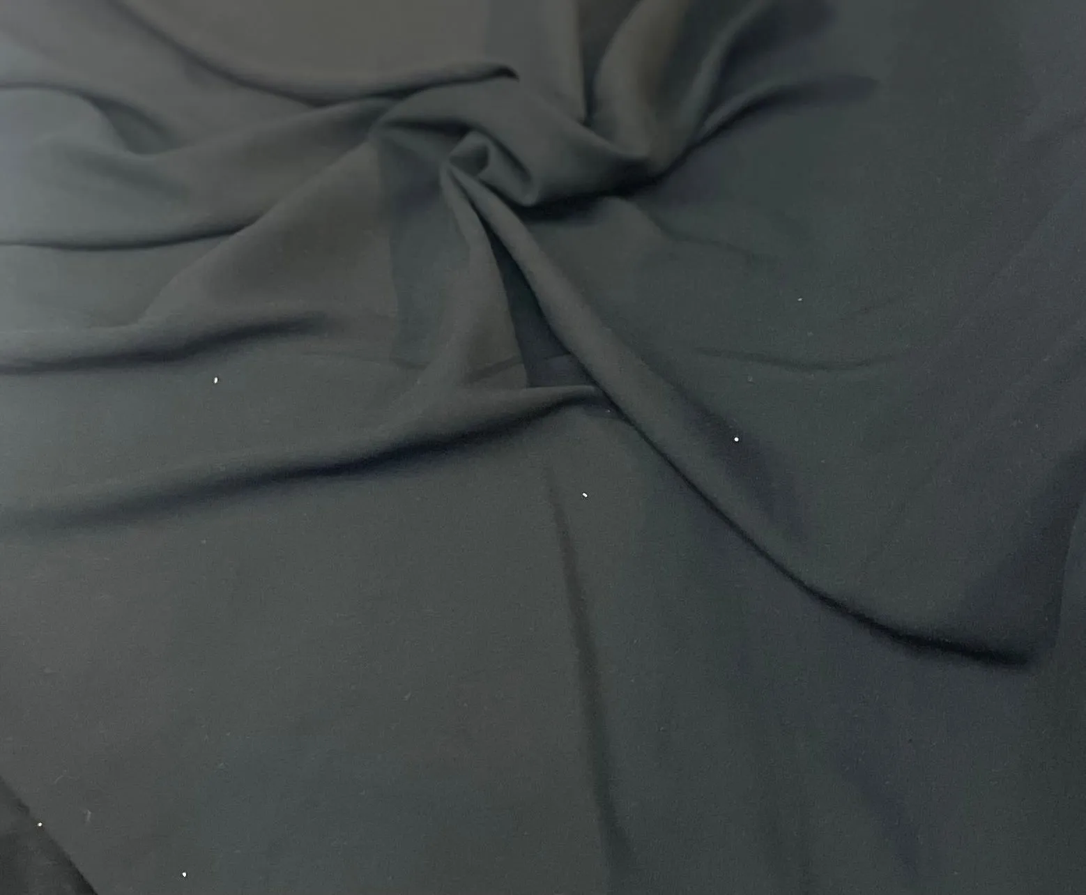 Lightweight Fine Twill Viscose - Jet Black