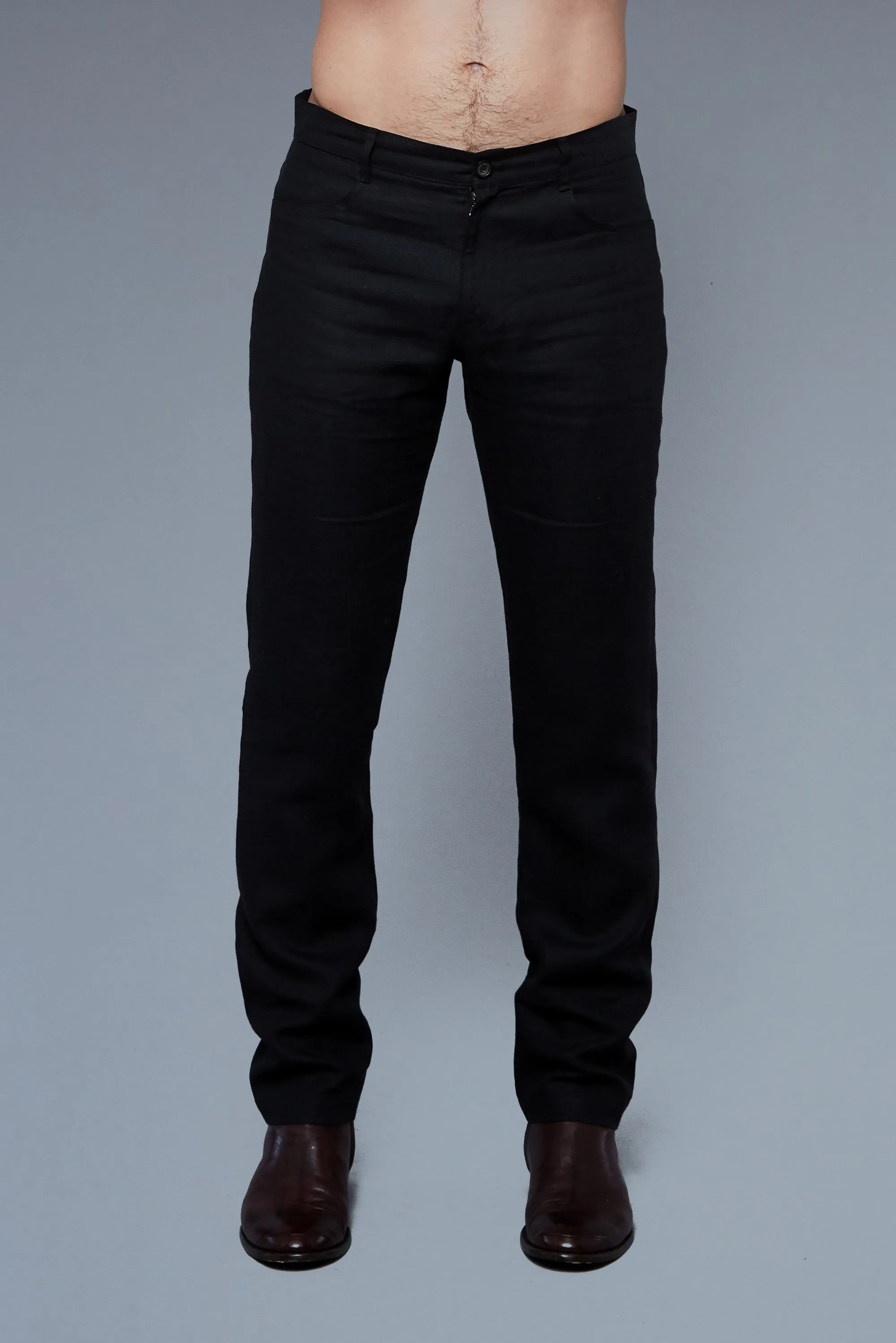 Linen Pants | Black