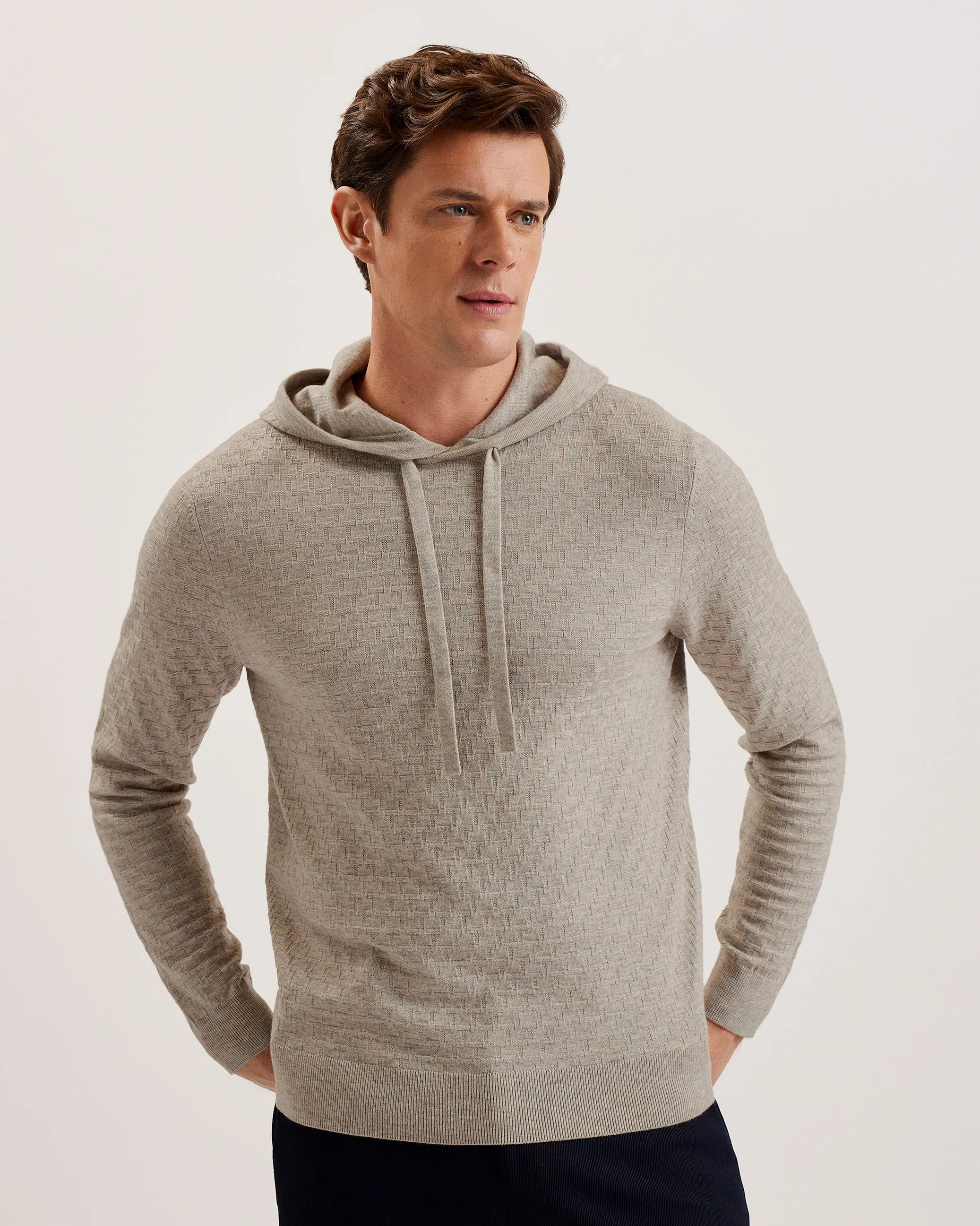 Loular Regular T Stitch Hoodie Taupe