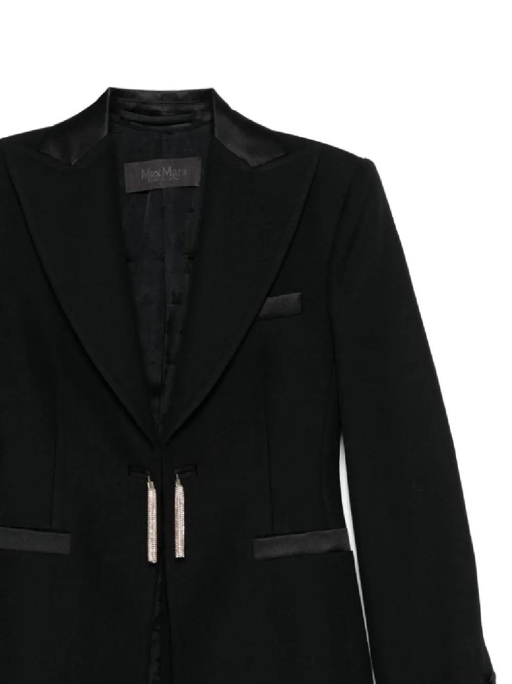 Luxurious Virgin Wool Black Jacket