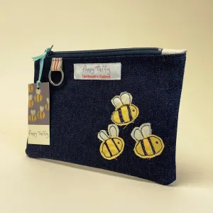 Make up / large purse - bees