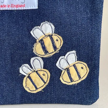 Make up / large purse - bees