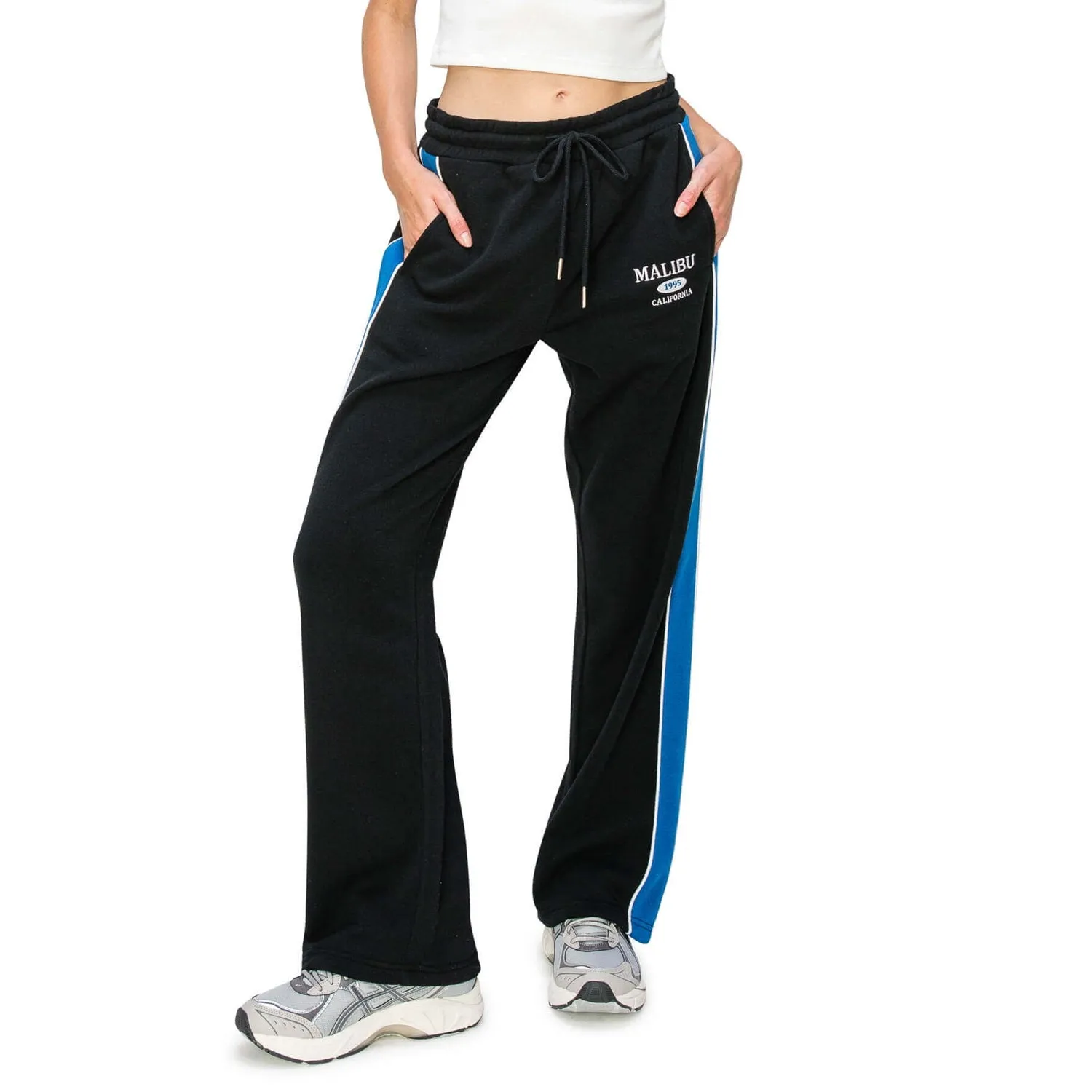 Malibu Print Sweatpants - Black