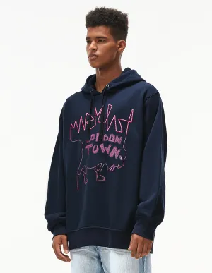 Mark Fast Damien Midnight Blue Town Hoodie