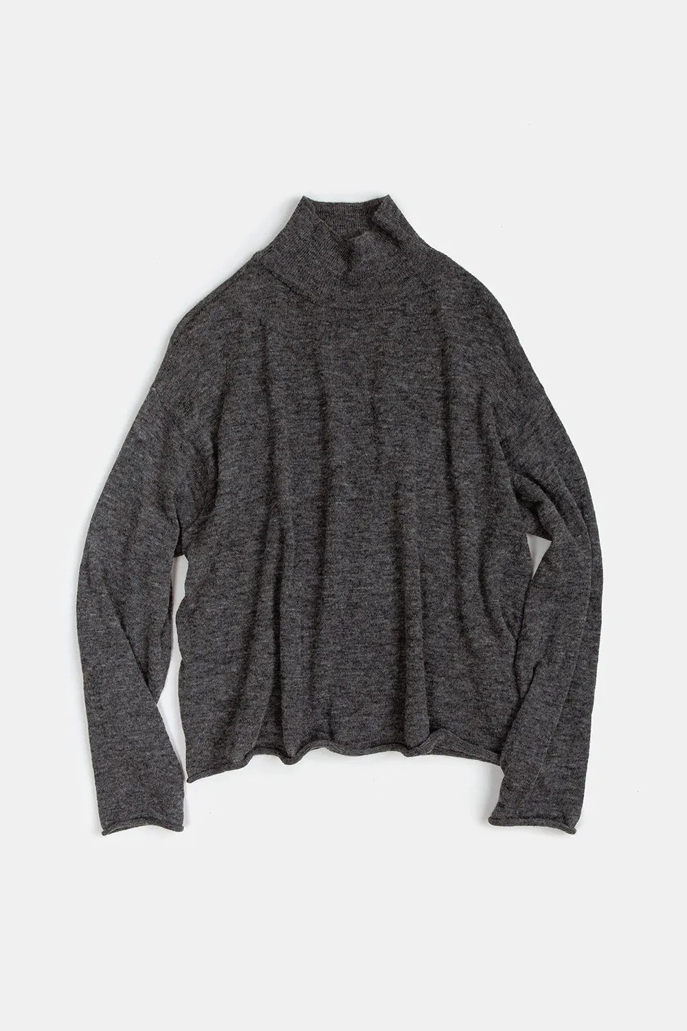 Matilda Alpaca Turtleneck In Ash