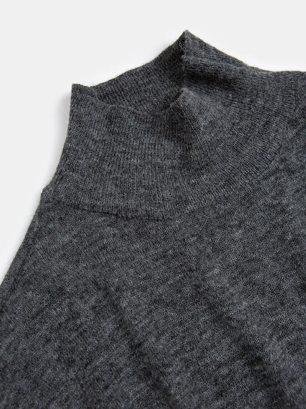 Matilda Alpaca Turtleneck In Ash