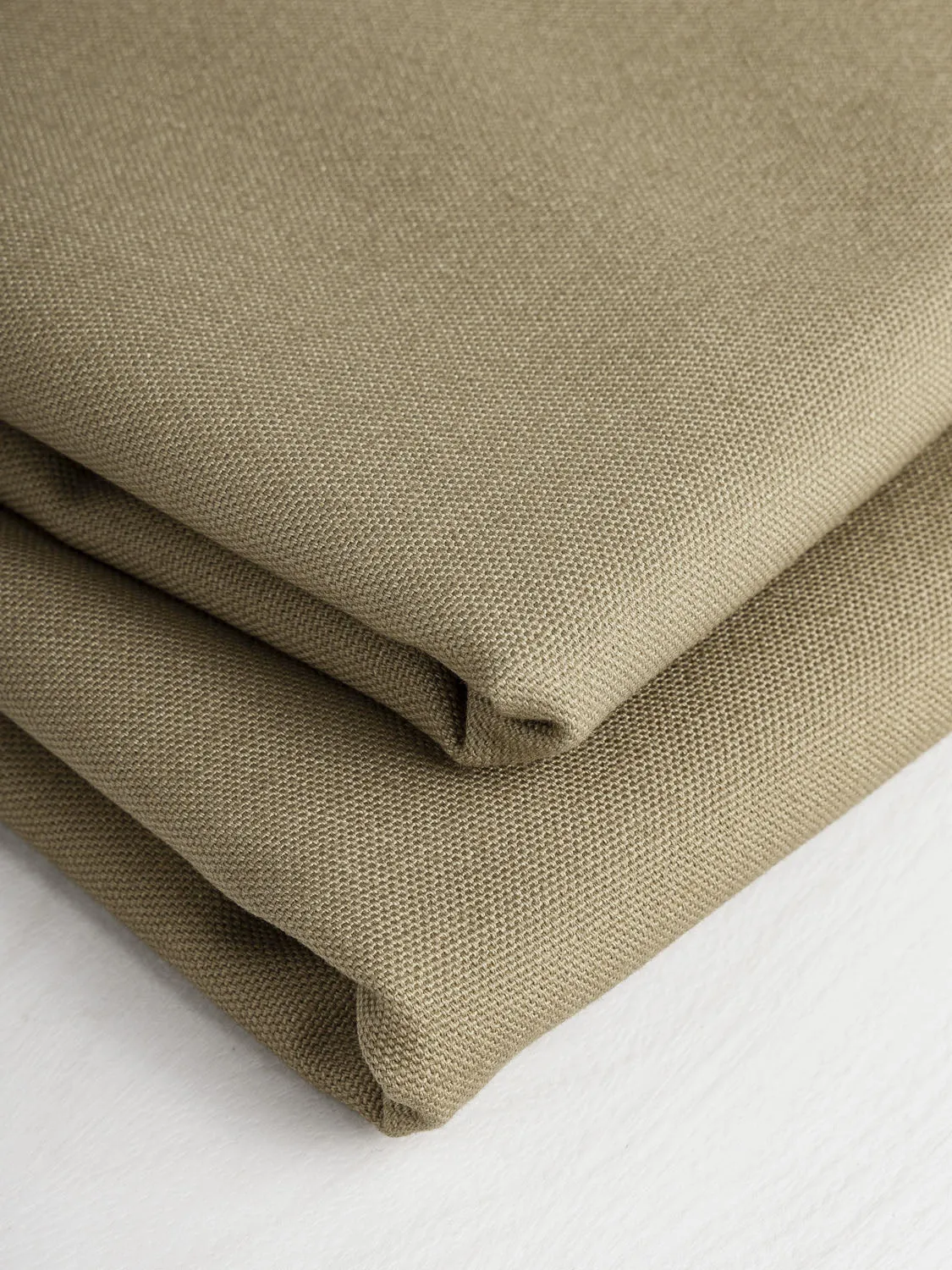 Midweight Organic Cotton Canvas - Khaki