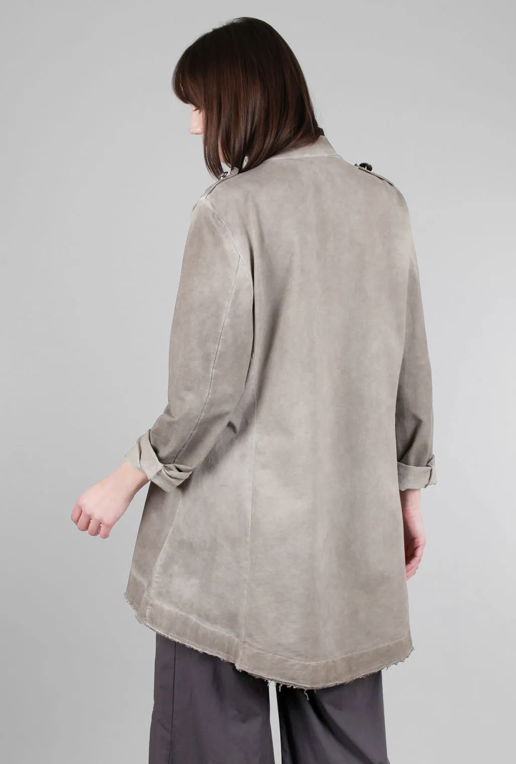 Military Button Jacket, Taupe