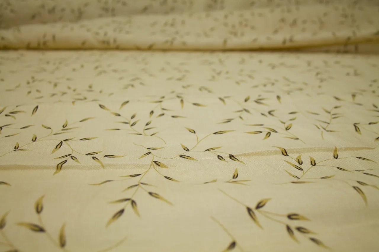 Milkweed Garden Linen - Wheat Tones