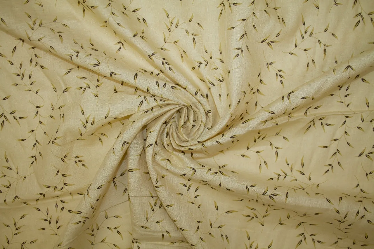 Milkweed Garden Linen - Wheat Tones