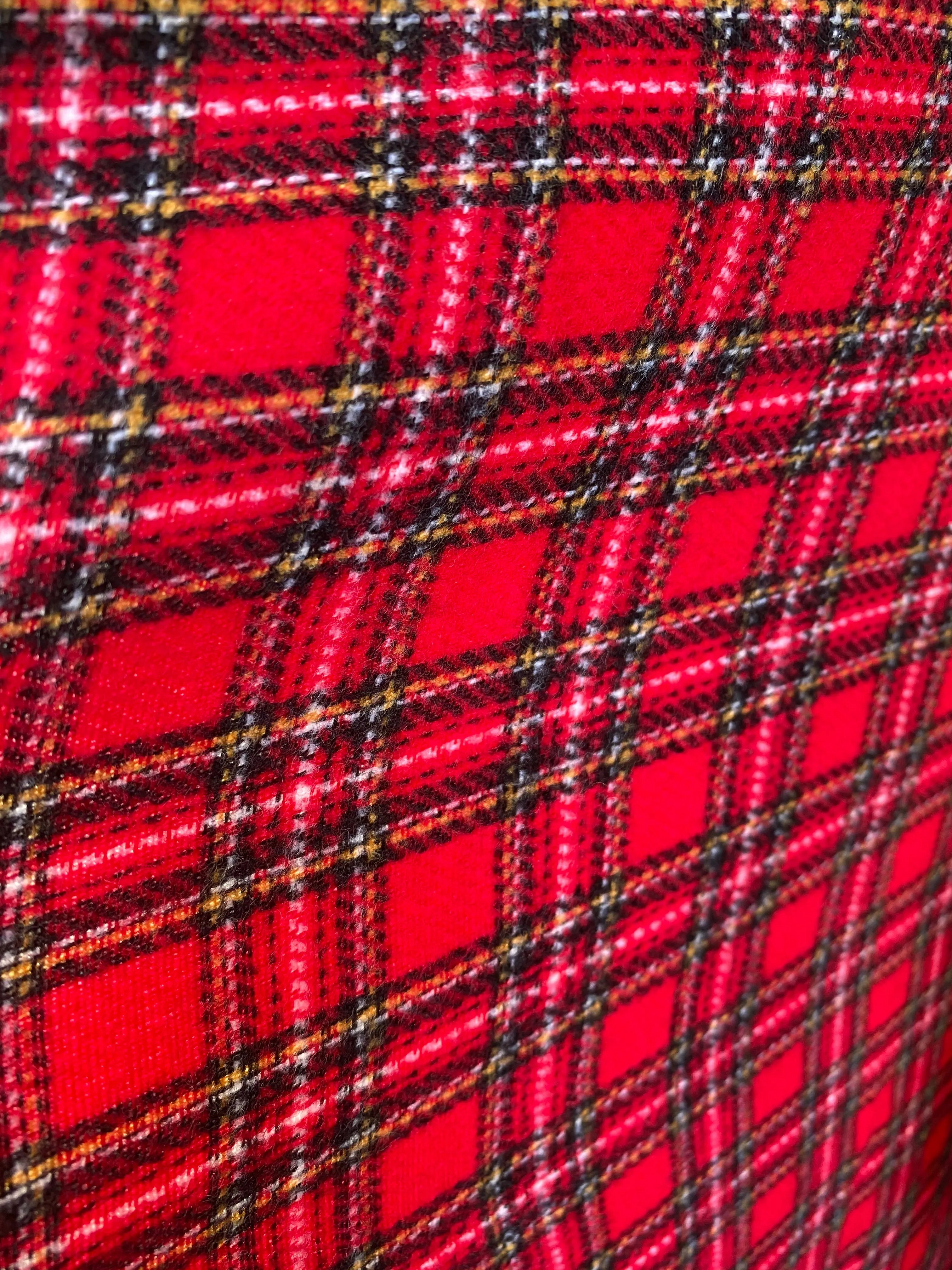 New Princess Ainsley Designer Plaid Tartan Medium Weight Woven Fabric - Red