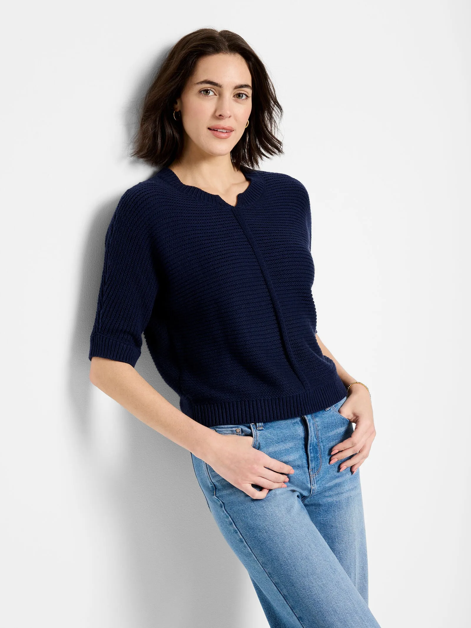 Nic   Zoe Easy Texture Sweater