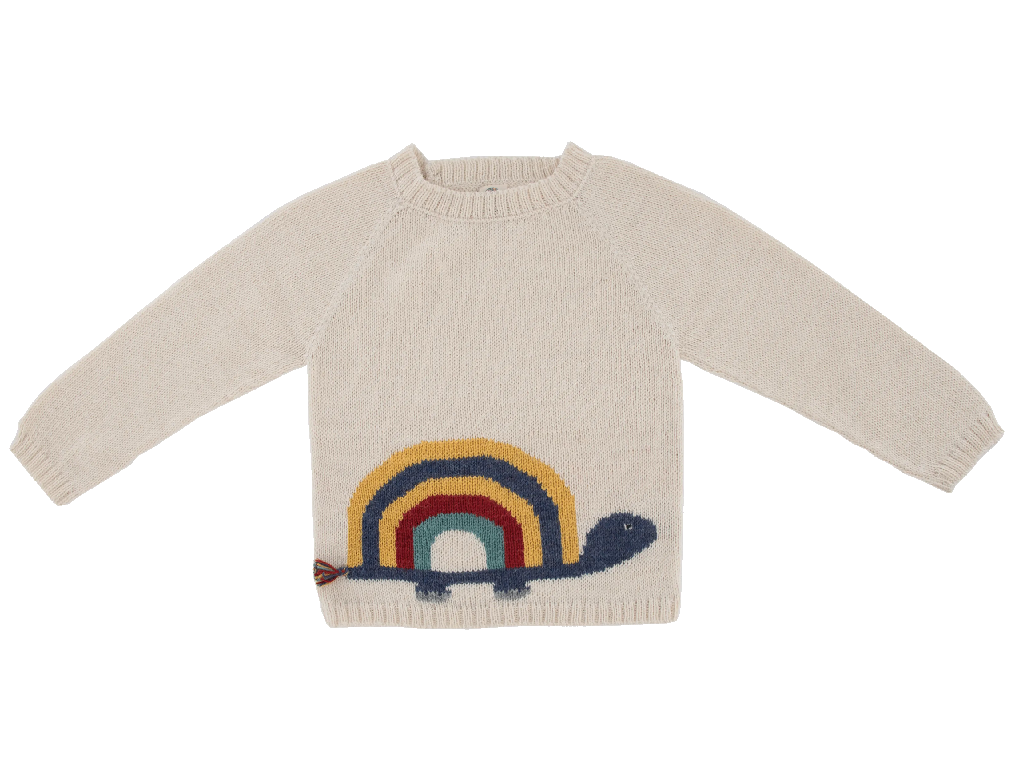 NW418 Turtle Sweater in white