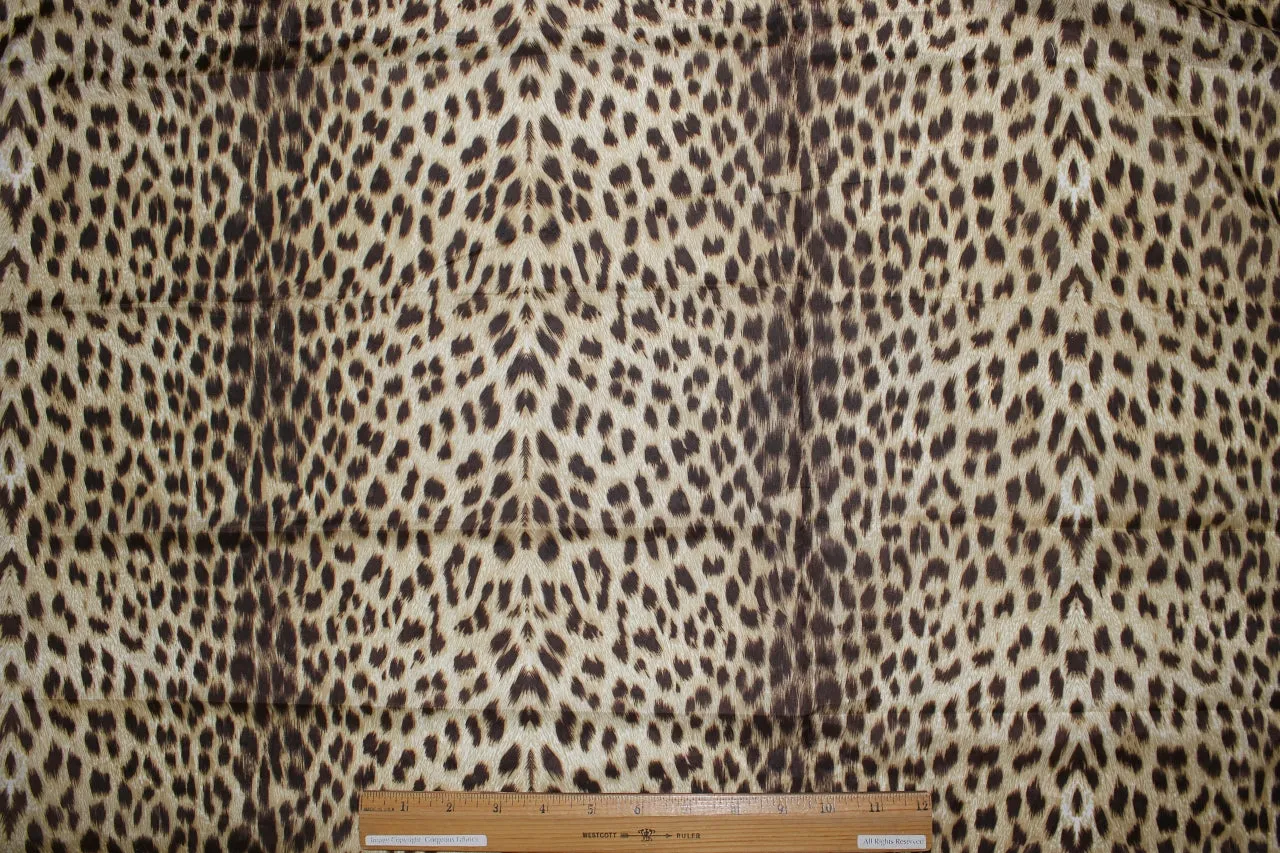 NY Designer Wide Animal Print Lining - Browns