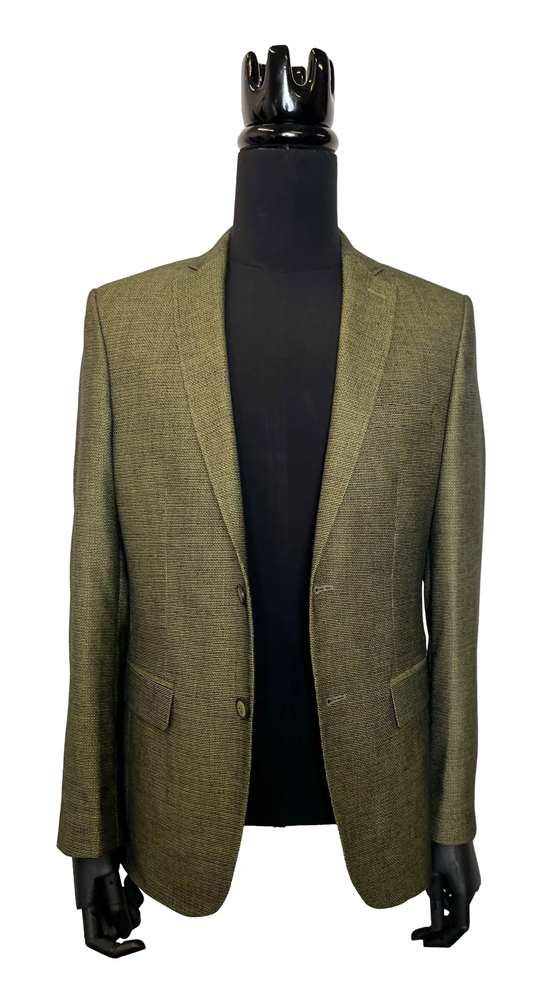 Olive Slim Flit Blazer