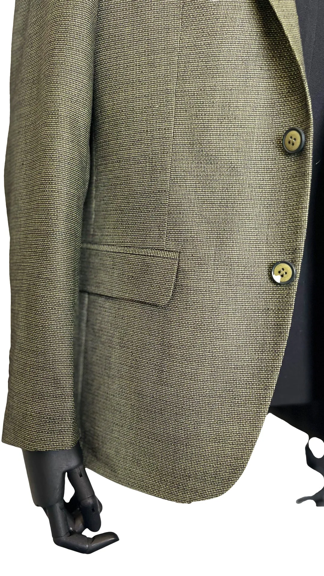 Olive Slim Flit Blazer