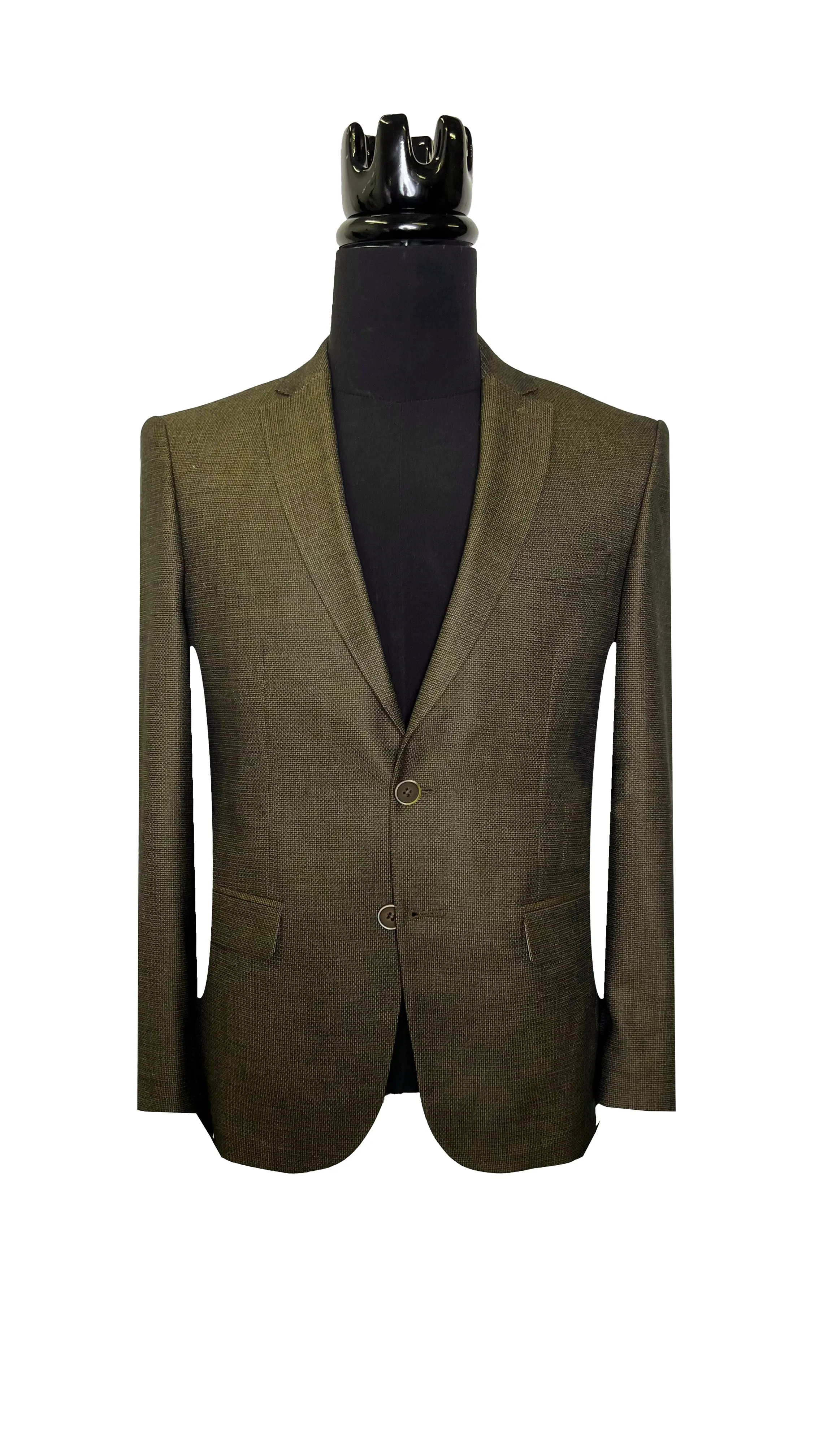 Olive Slim Flit Blazer