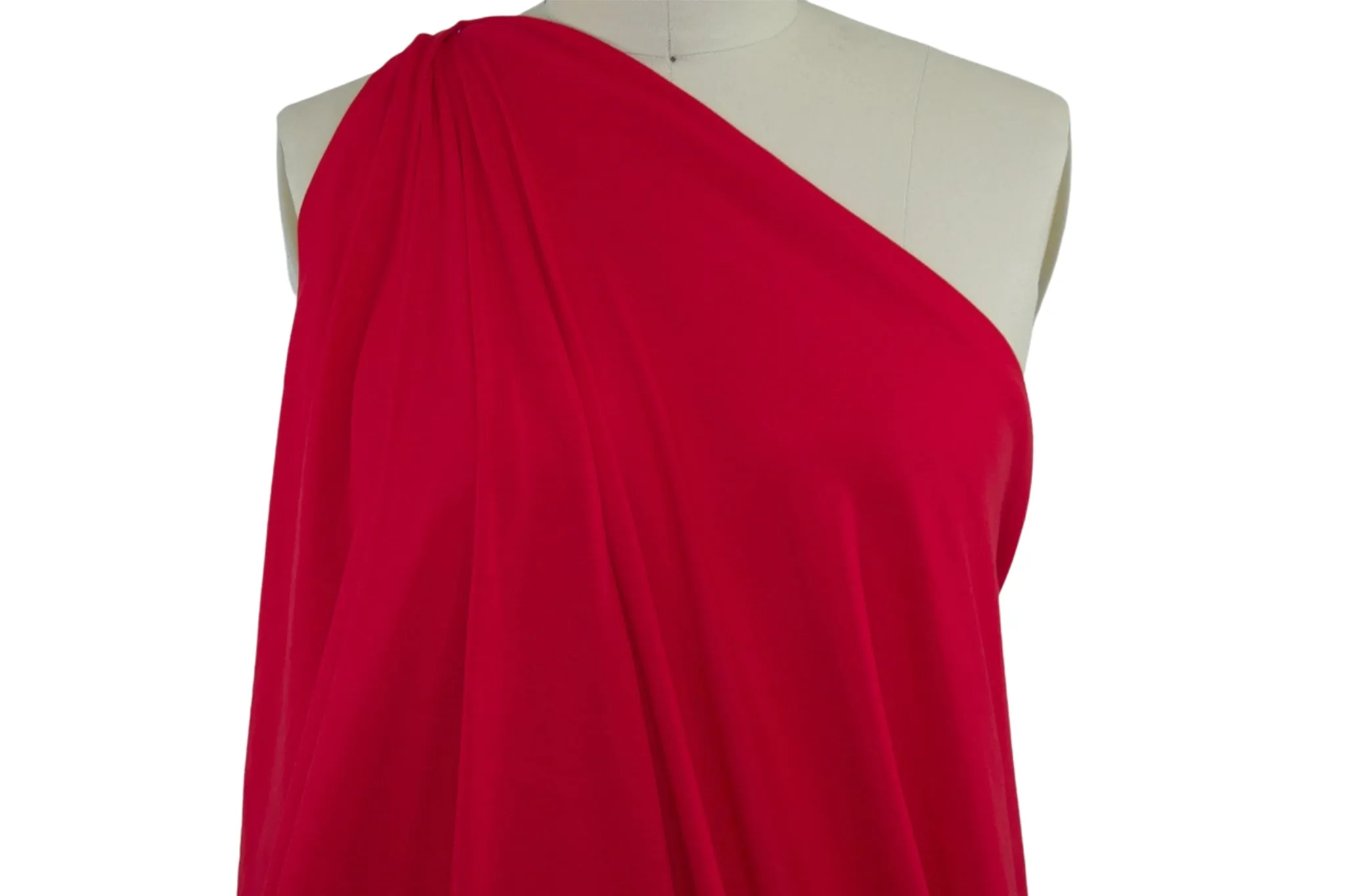 Organic Cotton Jersey - Rose Red