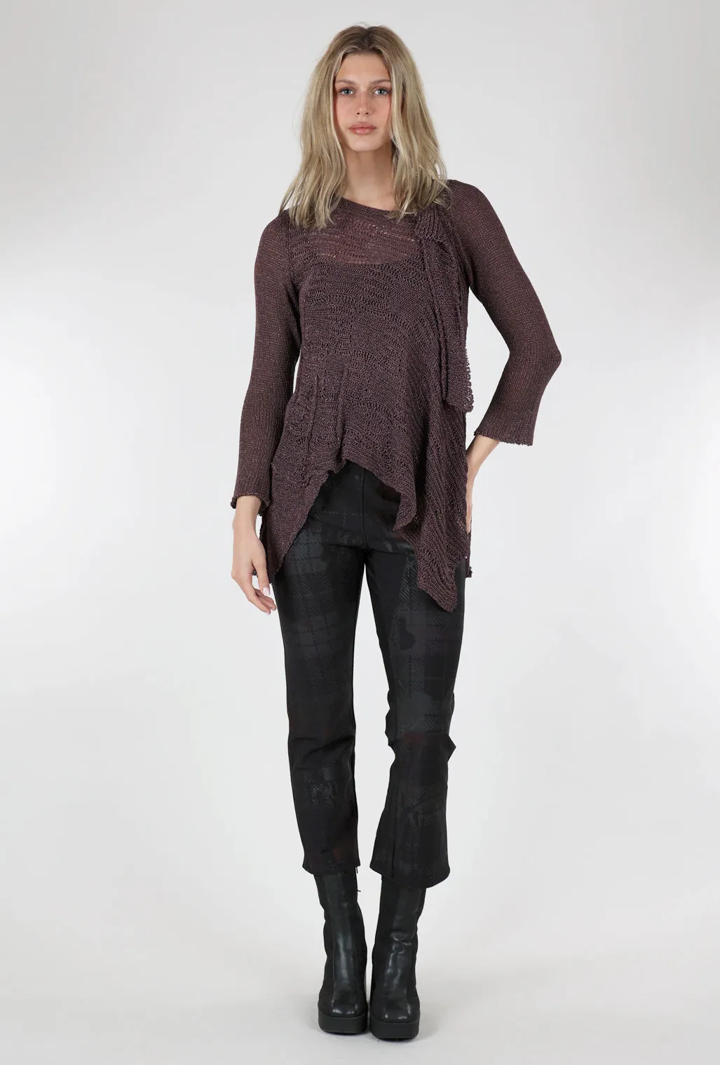 Overlapping Asym Sweater, Port