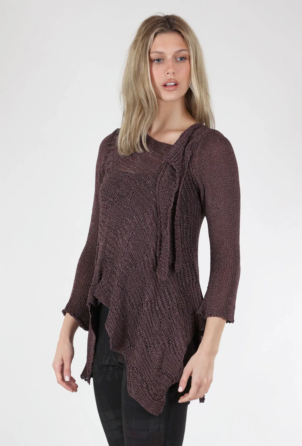 Overlapping Asym Sweater, Port