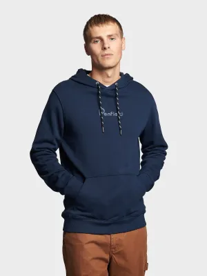 P Bear Graphic Print Hoodie in Navy Blue