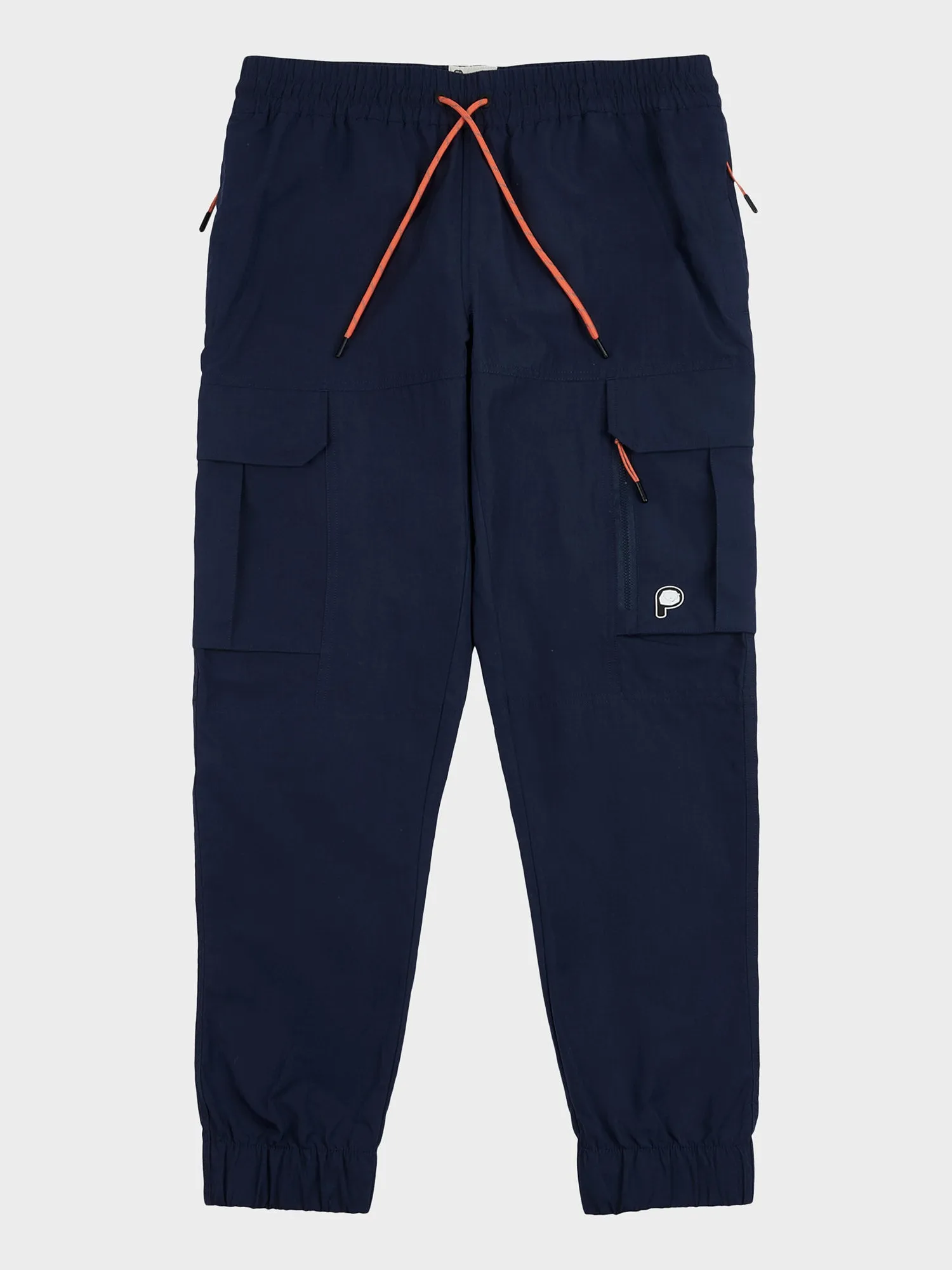 P Bear Water Resistant Cargo Pants in Navy Blue