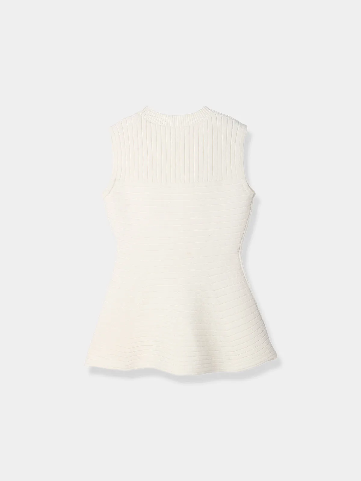 Panel rib knit tops