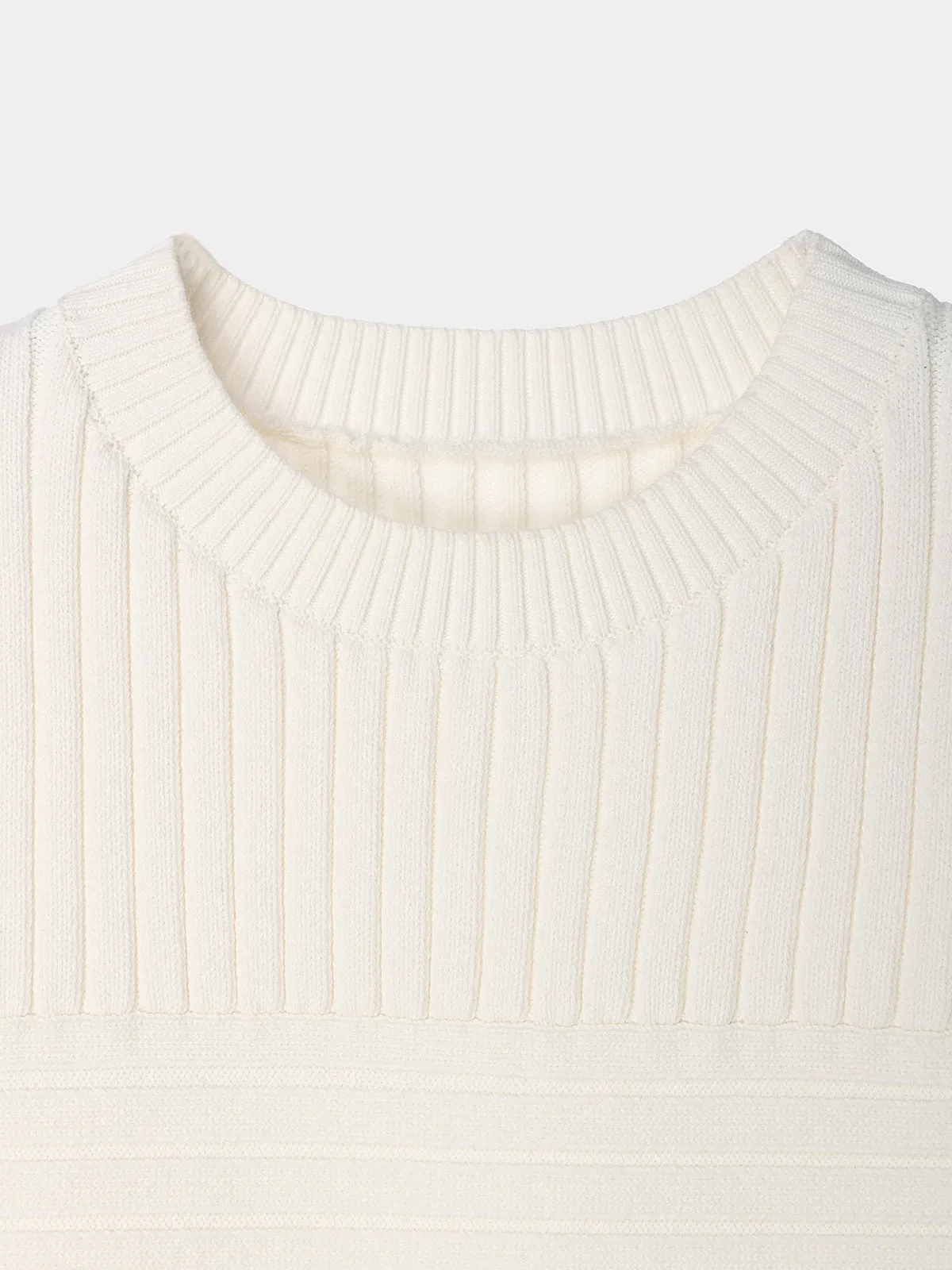 Panel rib knit tops