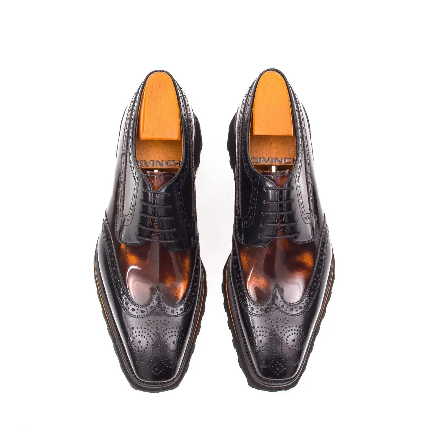 Patent leather shoes Platform brogues