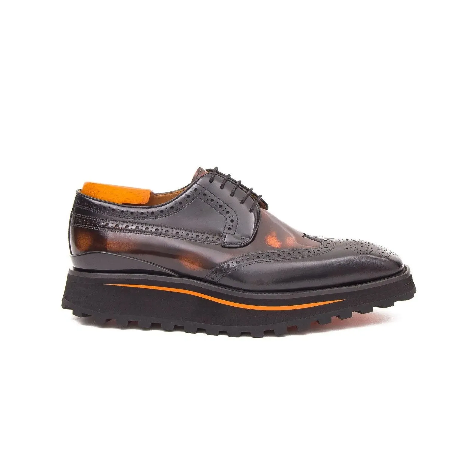 Patent leather shoes Platform brogues