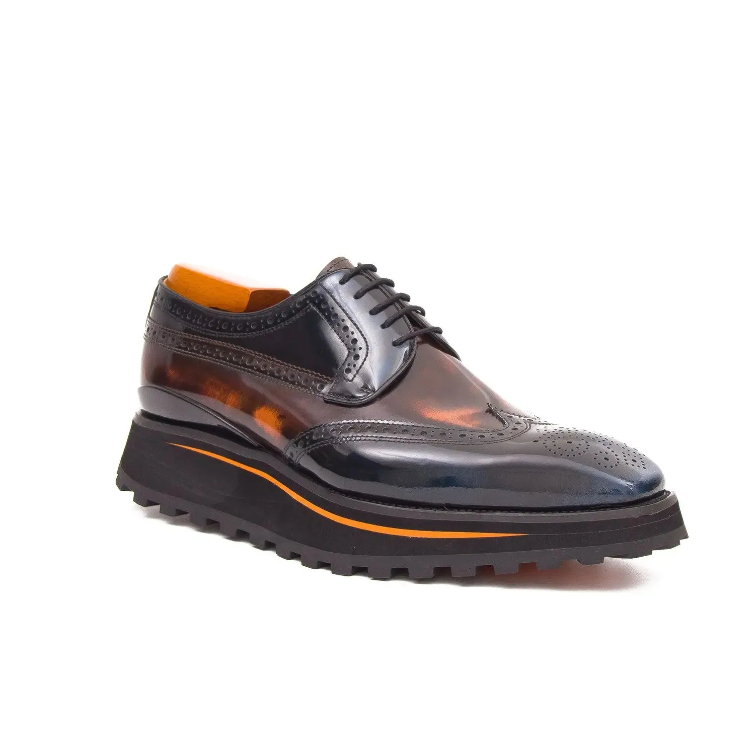 Patent leather shoes Platform brogues