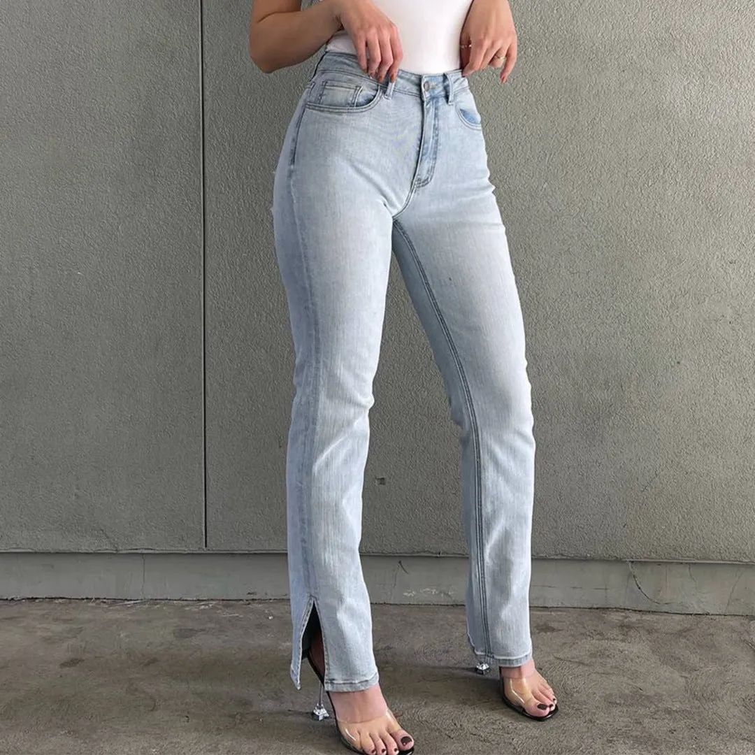 Peekaboo Light Wash Denim Jeans