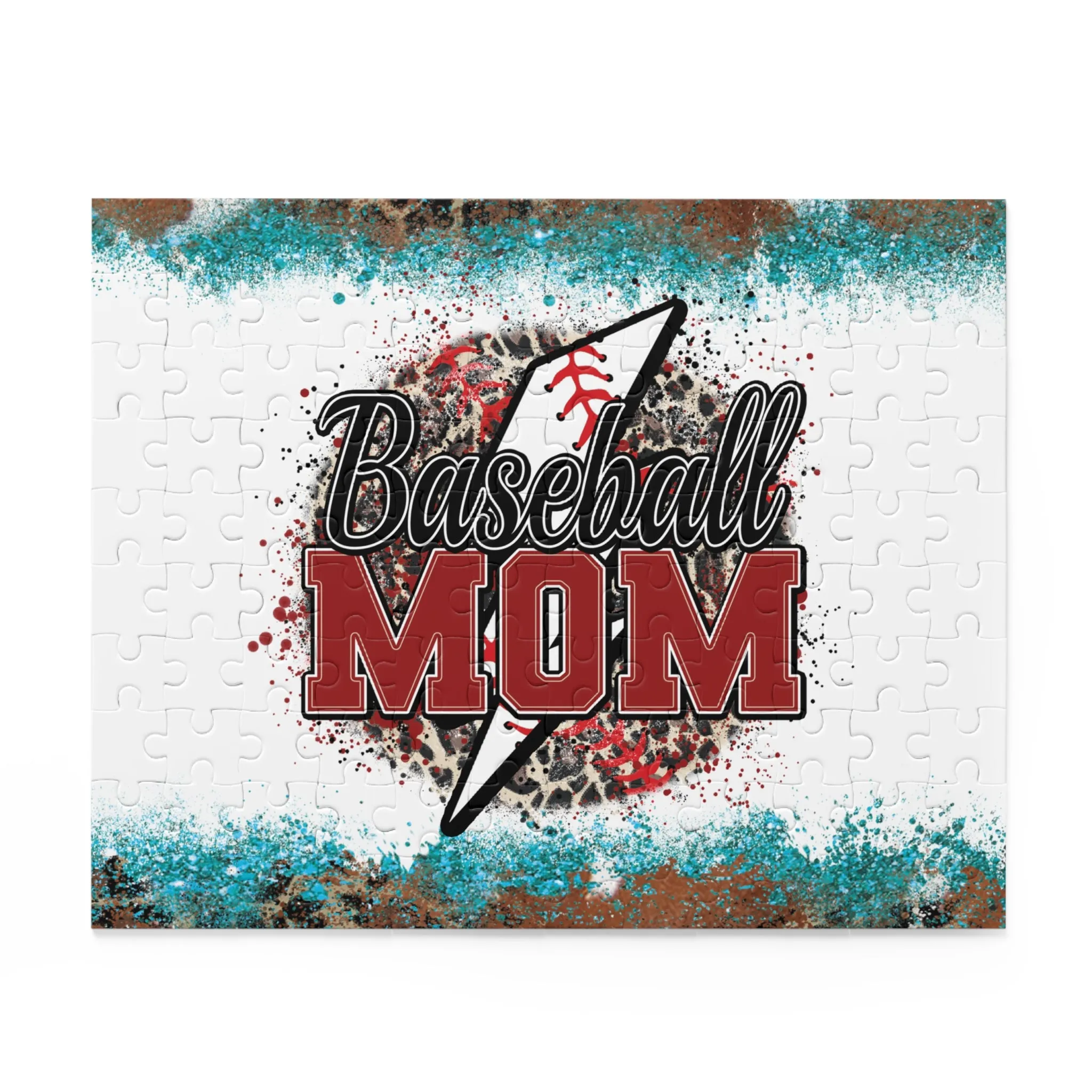 Personalised/Non-Personalised Puzzle, Mum, Mom, Baseball (120, 252, 500-Piece)