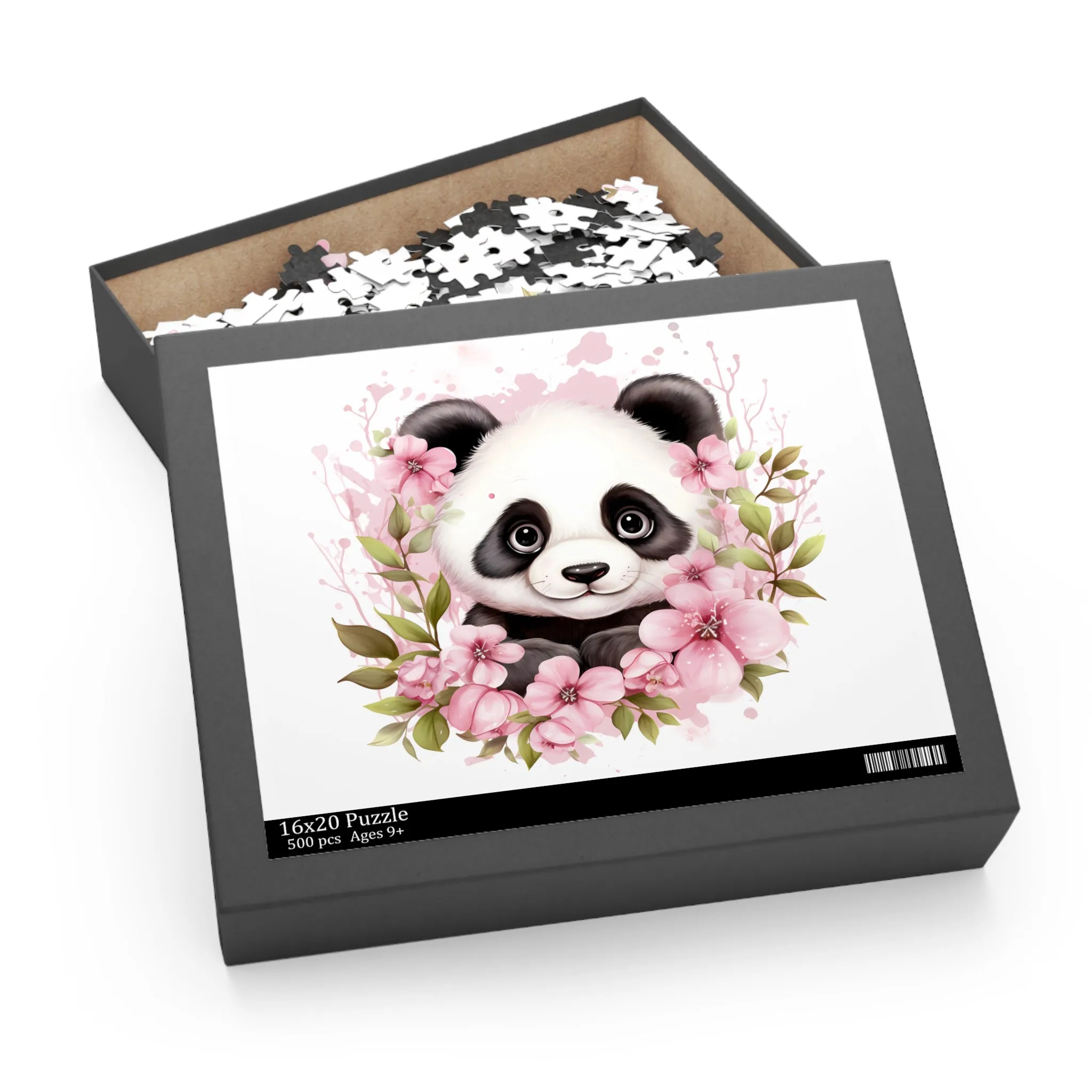 Personalised/Non-Personalised Puzzle, Panda (120, 252, 500-Piece)