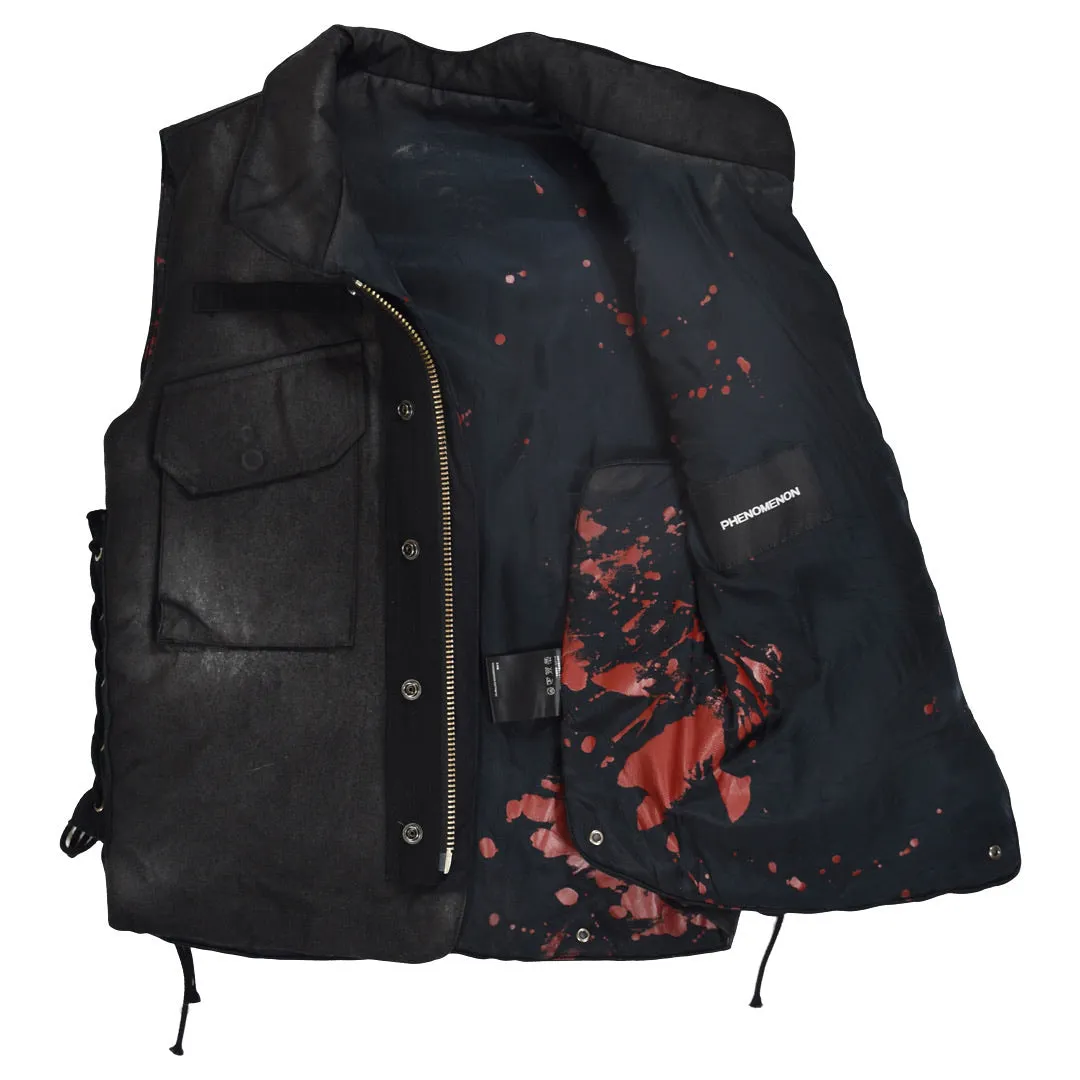 Phenomenon Blood Splatter/Wax Coated Combat Vest Medium