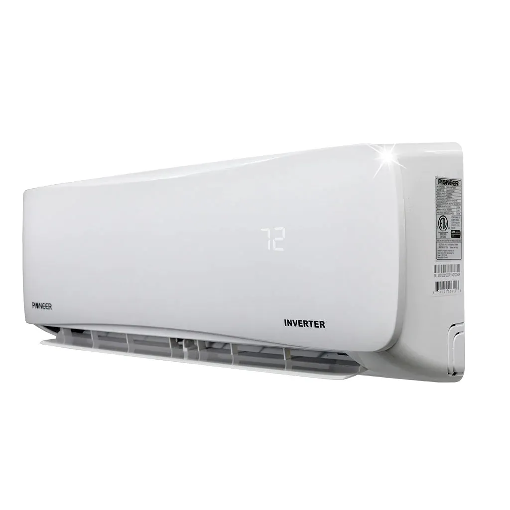 Pioneer® 18,000 BTU 23.7 SEER2 Ductless Mini-Split Inverter   Energy-Star Air Conditioner Heat Pump System Full Set 230V