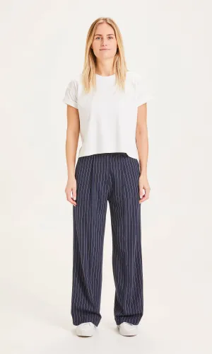 POSEY pin strip wide pants - Total Eclipse