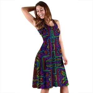 Prismatic Overlay Women's Dress