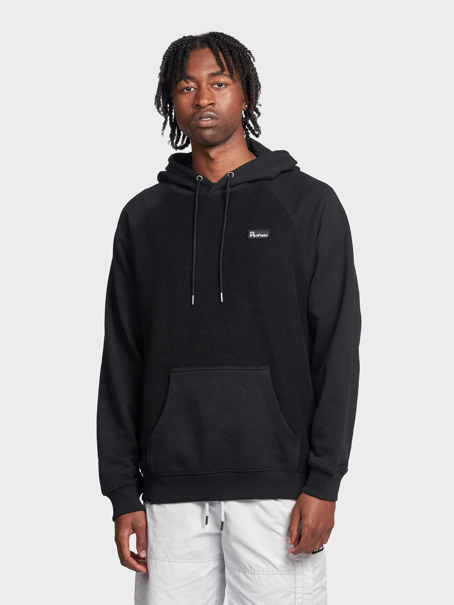 Reverse Loopback Hoodie in Black