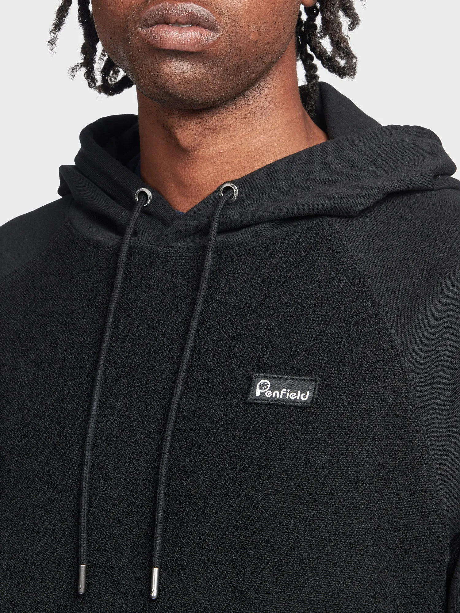 Reverse Loopback Hoodie in Black