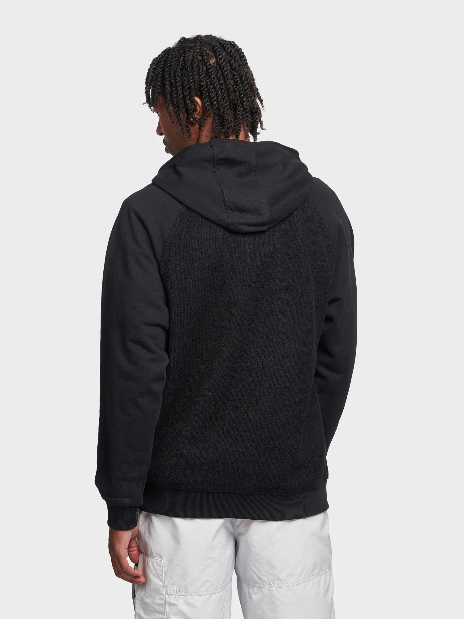 Reverse Loopback Hoodie in Black