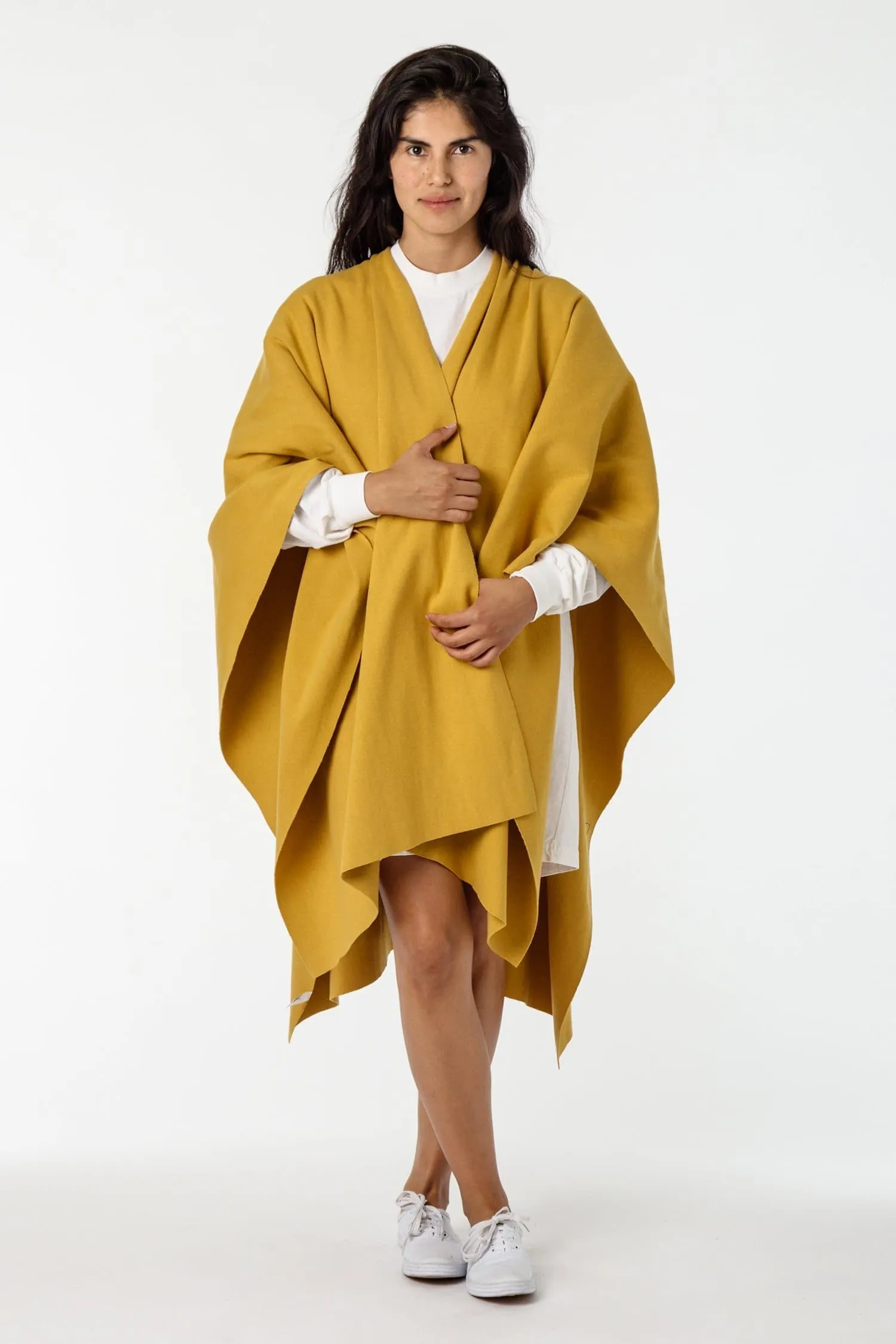 RHFR399GD - Heavy Cotton Rib Poncho