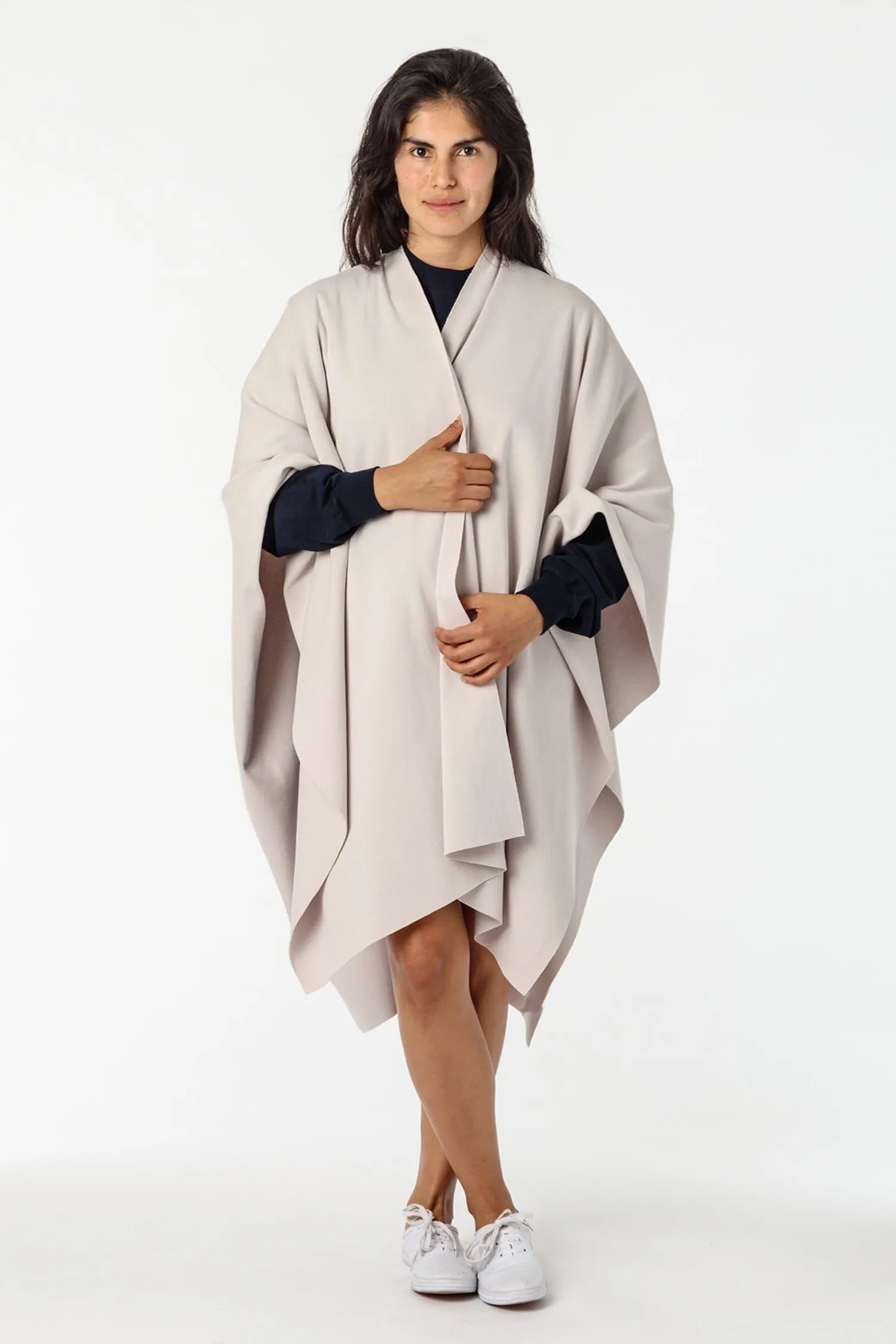 RHFR399GD - Heavy Cotton Rib Poncho