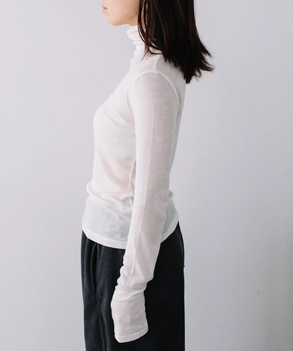 sheer H/N tops【black white last1】