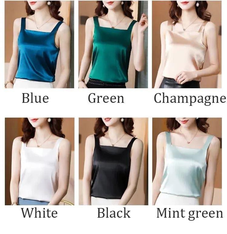 Sleeveless Satin Camisole