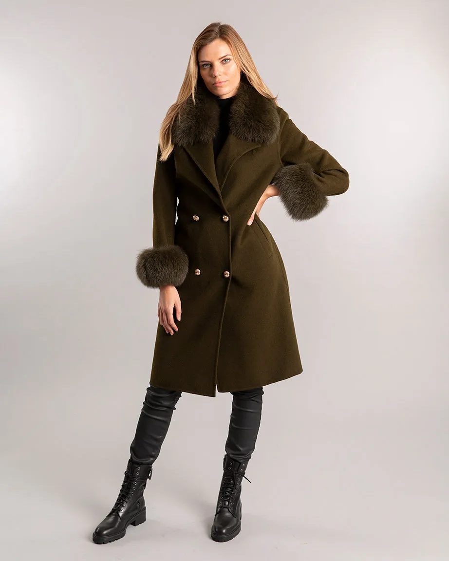 Sloane Wool Coat Moss Green