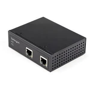 StarTech.com Industrial Gigabit PoE Extender - 60W 802.3bt PoE   100m/330ft - Power Over Ethernet Network Range Extender - IP-30 Hardened