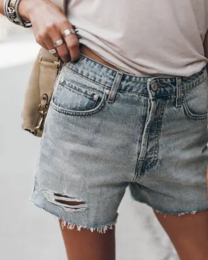 The Blue Denim Shorts