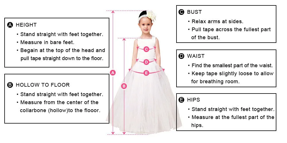 Tulle Long Flower Girl Dresses / Party Dresses