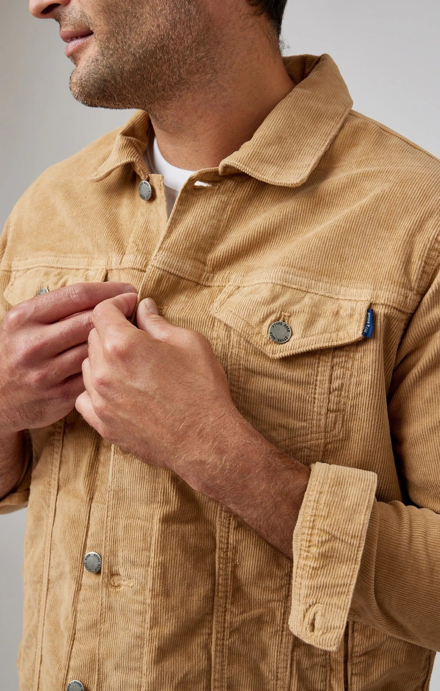 VALLEY - Brown Solid Antique Washed Jacket